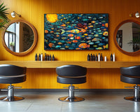 Vibrant canvas art featuring a powerful African American woman, ideal for enhancing any space with African American wall art.