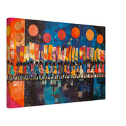 Black Children Marching for Living Room or Office, Black children wall art canvas print by MoomZee Artwork