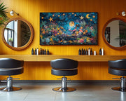 Mermaid at Moonlight Caribbean wall art artwork by MoomZee Artwork