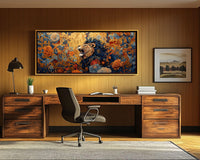 Vibrant abstract canvas art featuring African American culture, perfect for adding style to any space as African American wall art.