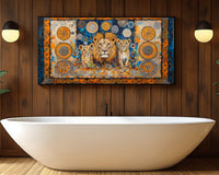 Vibrant abstract canvas art featuring rich colors, perfect as African American wall art for modern decor.