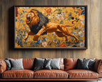 Majestic Lion African American Wall Art Canvas Print