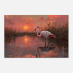 Wetlands Flamingo African American Wall Art Canvas Print