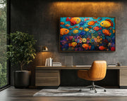 Tropical Fish Caribbean wall art artwork view