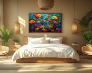 Tropical Fish Caribbean wall art canvas print by MoomZee Artwork