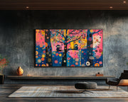 Playful Monkeys African American canvas print for home decor