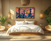 Playful Monkeys African American canvas print artwork view