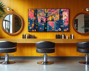 Playful Monkeys African American canvas print by MoomZee Artwork