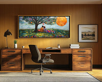 Colorful abstract artwork featuring vibrant patterns, perfect as african american wall art for modern decor.