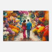 Caribbean Love canvas print featuring vibrant colors and a romantic theme, ideal for African American wall art decor.