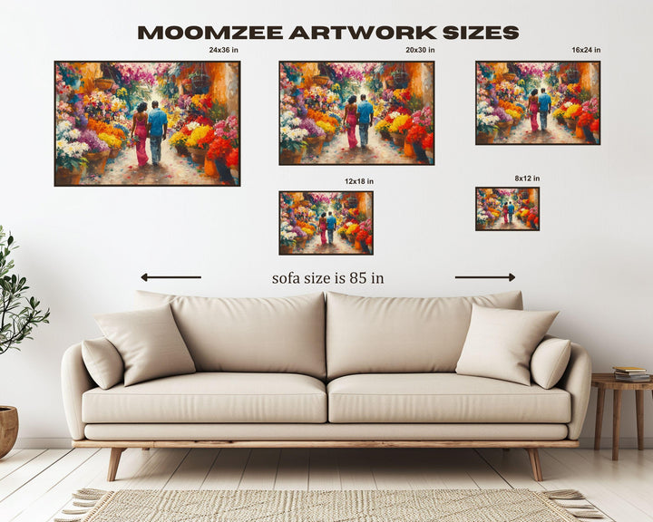 Caribbean Love African American Wall Art Canvas Print