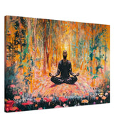 Alternate view of Meditative Black Man African American wall art canvas print