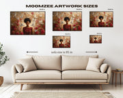 Alternate view of Divine Black Woman with Doves African American wall art canvas print