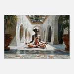 Regal Black Woman Meditation African American Wall Art