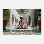 Alternate view of Regal Black Woman Meditation African American wall art canvas print