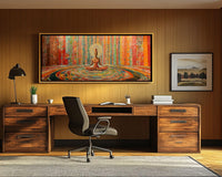 Vibrant abstract canvas art featuring bold colors, perfect as african american wall art for modern decor.