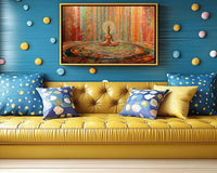 Colorful abstract canvas art featuring vibrant shapes, perfect as african american wall art for modern decor.