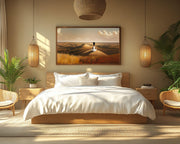 Meditative Black Woman Landscape African American wall art artwork view