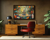 Vibrant abstract canvas art featuring bold colors, perfect as african american wall art for modern decor.