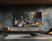 Tropical Meditative Black Man cultural wall decor print by MoomZee Artwork