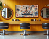 Vibrant abstract canvas art showcasing unity and strength, perfect as African American wall art for home decor.