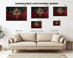 Radiant Black Goddess Celestial Canvas Art