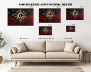 Alternate view of Radiant Black Goddess Celestial African American canvas print