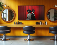 Colorful abstract canvas art featuring vibrant shapes, perfect as african american wall art for modern decor.