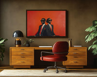 Elegant abstract canvas art featuring vibrant colors, perfect as african american wall art for modern decor.