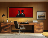 Vibrant abstract canvas art celebrating beauty, perfect as African American wall art for modern decor.