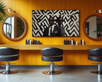 Vibrant abstract canvas art featuring bold colors, perfect as african american wall art for modern decor.