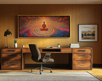 Vibrant abstract design canvas art featuring rich colors, perfect for enhancing your space as African American wall art.