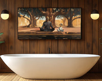 Colorful abstract canvas art showcasing vibrant patterns, perfect for enhancing any space, featuring African American wall art elements.