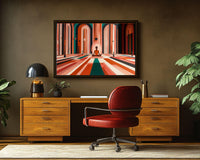 Vibrant abstract canvas featuring bold colors, perfect as african american wall art for inspiring spaces.