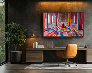 Meditating Black Man cultural wall decor print by MoomZee Artwork