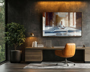 Close-up of Elegant Black Woman Meditation African American wall art detail