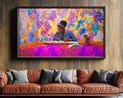 Creative Journaling African American canvas print for home decor