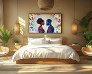 Black Love Romantic Black love wall art artwork view