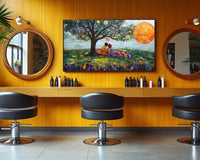 Vibrant abstract canvas art featuring bold colors, perfect as african american wall art for any modern living space.