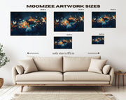 Alternate view of Midnight Bloom Black Goddess with Doves African American canvas print