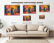 Alternate view of Dancing Black Love Black love wall art canvas print