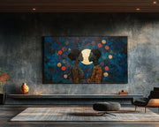 Moonlight Black Love cultural wall decor print by MoomZee Artwork
