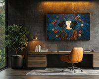 Colorful abstract design featuring vibrant patterns, perfect for african american wall art in modern decor.