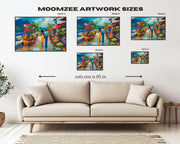 Alternate view of Caribbean Love Stroll Black Caribbean wall art canvas print
