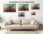 Poised Black Woman African American Wall Art Canvas