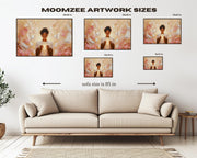 Alternate view of Divine Black Woman Spiritual African American wall art canvas print