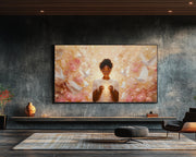 Divine Black Woman Spiritual cultural wall decor print by MoomZee Artwork