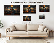Alternate view of Romantic Black Couple Dancing Black love wall art canvas print