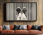 Black Couple Canvas Art – Modern Monochrome Wall Decor