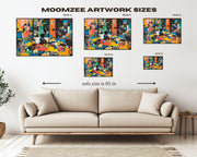 Alternate view of Black Child Playroom Scene Black children wall art canvas print